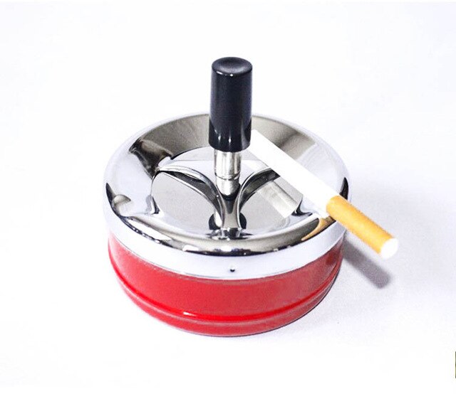 Stainless Steel Portable Ashtray Spinning