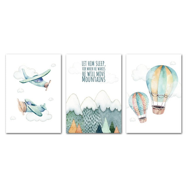 Adventure Poster Wall Kids Boy Bedroom Decoration