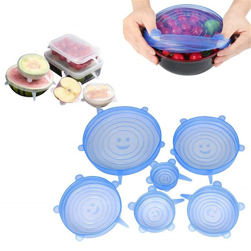 Reusable Silicon Stretch Lids Food Wrap