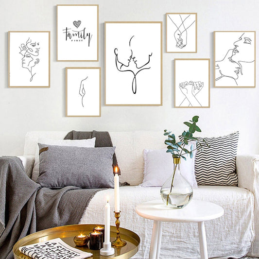 Modern Abstract Art Picture Line Drawing
