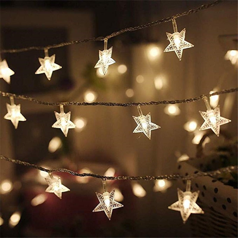 LED Star Light String Twinkle Garlands