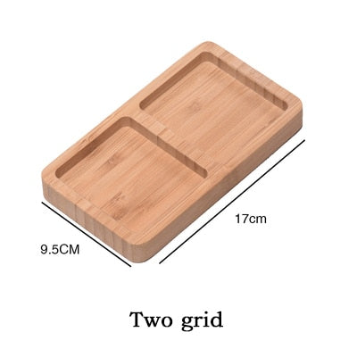 Solid Wood Food Pan Plate Fruit Dishes