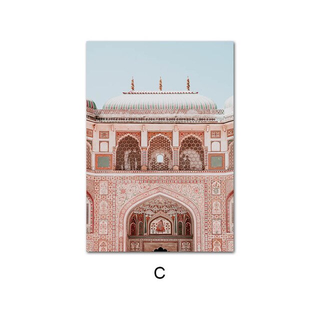Islamic Architecture Wall Art Painting Mosque Temple Canvas