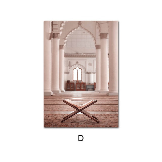 Islamic Architecture Wall Art Painting Mosque Temple Canvas