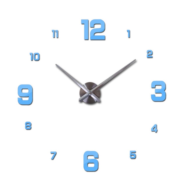 3d Real Big Wall Clock Mirror Sticker