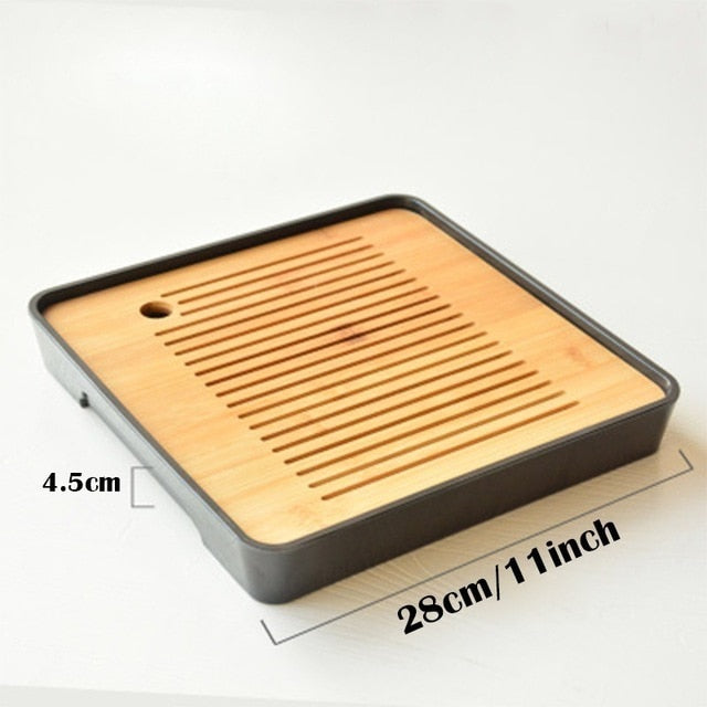 Table Service Bamboo Tea Tray Saucer