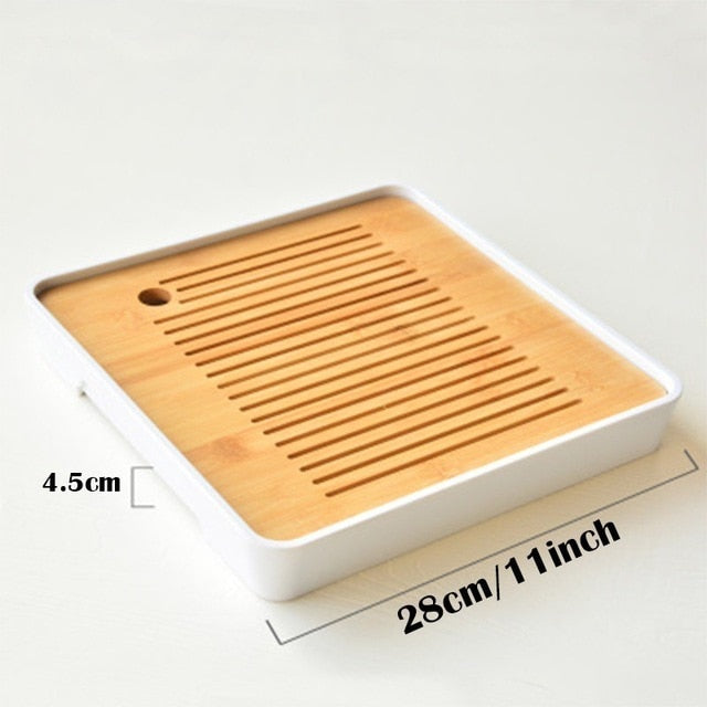 Table Service Bamboo Tea Tray Saucer