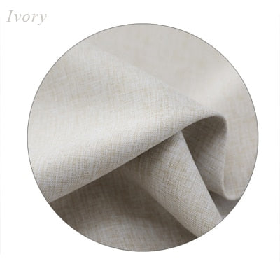 Faux linen Curtain Home Decor