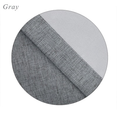 Faux linen Curtain Home Decor