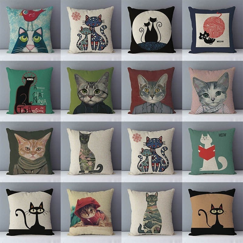 Selected Couch Cotton Linen Pillows