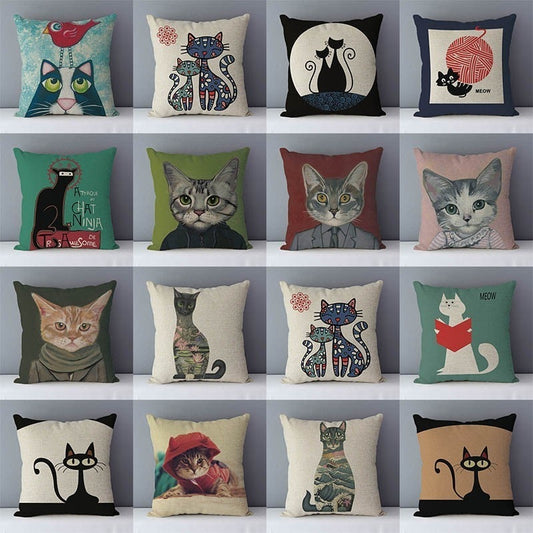Selected Couch Cotton Linen Pillows