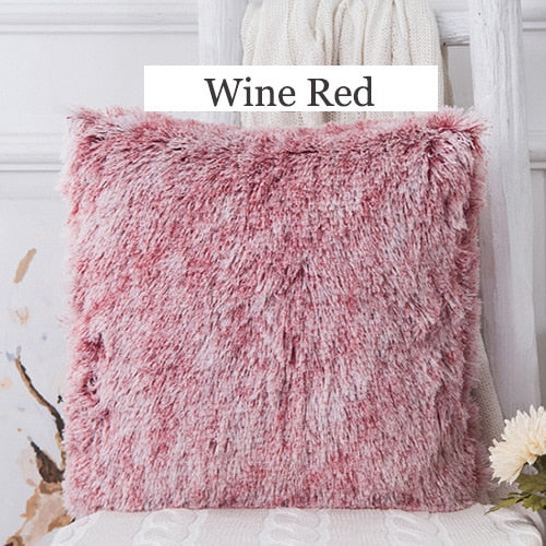 Soft Fur Plush Cushion Cover Pillowcase