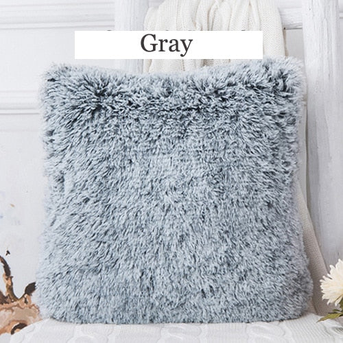 Soft Fur Plush Cushion Cover Pillowcase