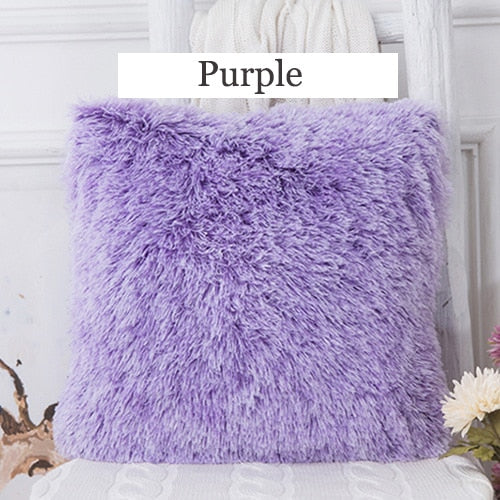 Soft Fur Plush Cushion Cover Pillowcase