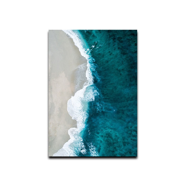 Flower Sea Landscape Wall Art Canvas