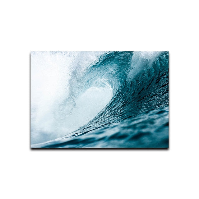 Flower Sea Landscape Wall Art Canvas