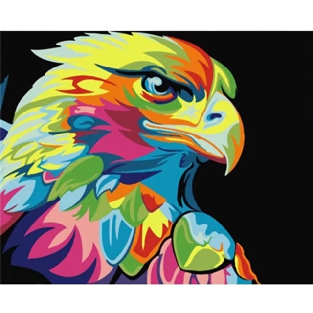 DIY Colorful Animals Oil Painting