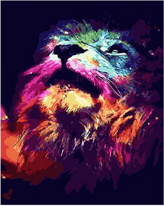 DIY Colorful Animals Oil Painting
