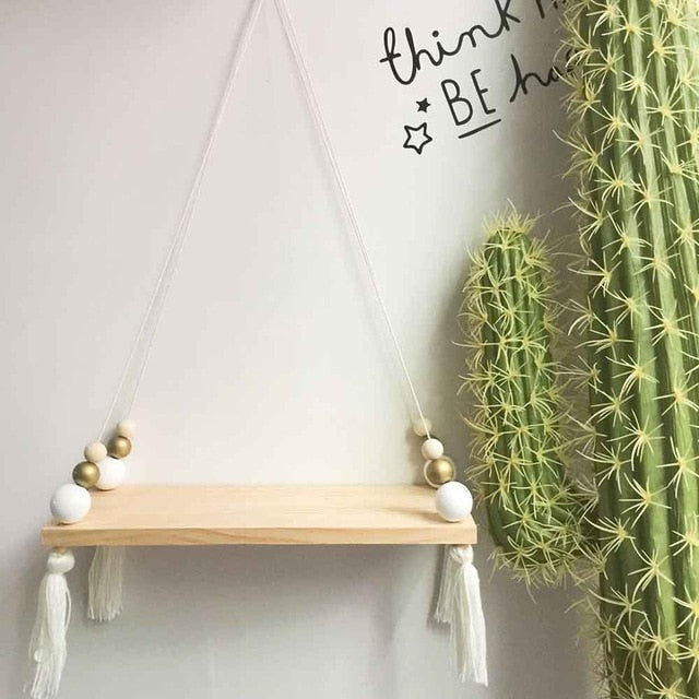 Wooden Wall Shelf Rack Hanging