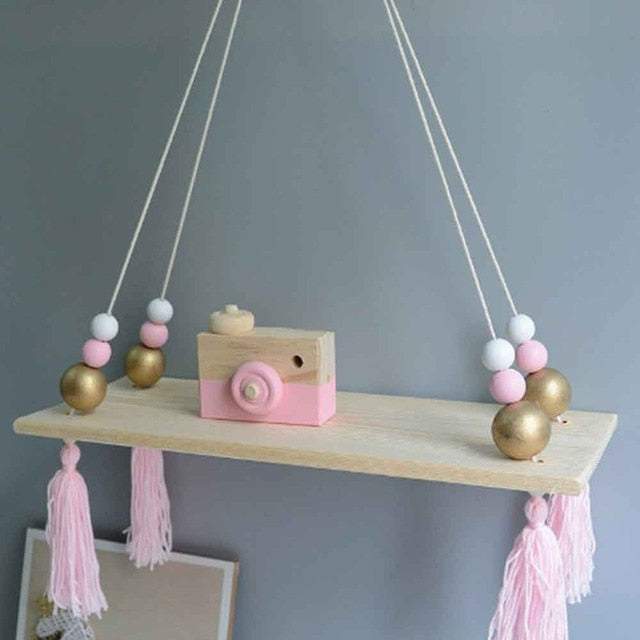 Wooden Wall Shelf Rack Hanging
