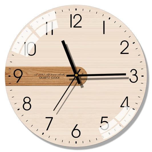 Large Glass Wall Clock Modern Design
