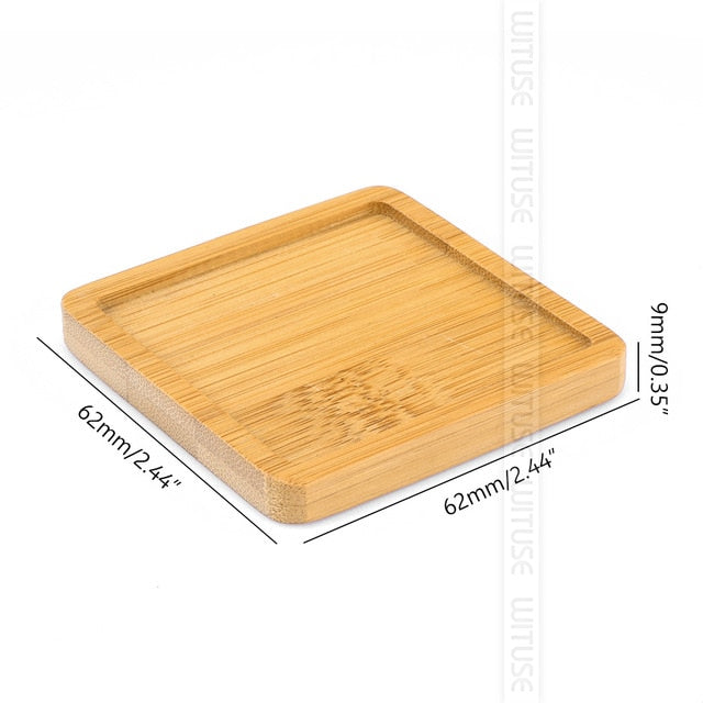 Bamboo Round Square Bowls Plates