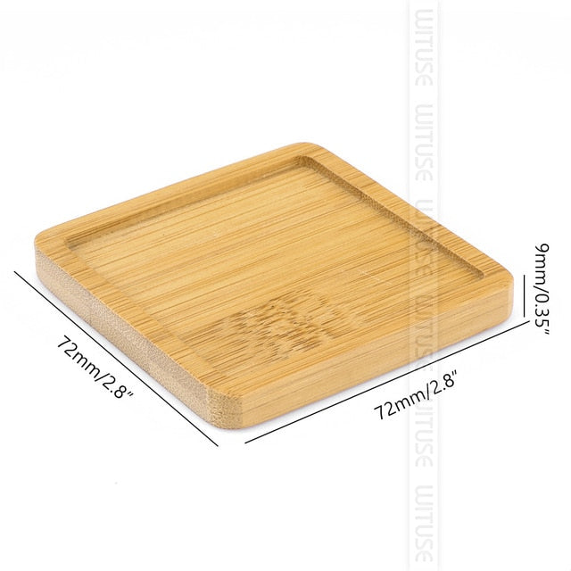 Bamboo Round Square Bowls Plates
