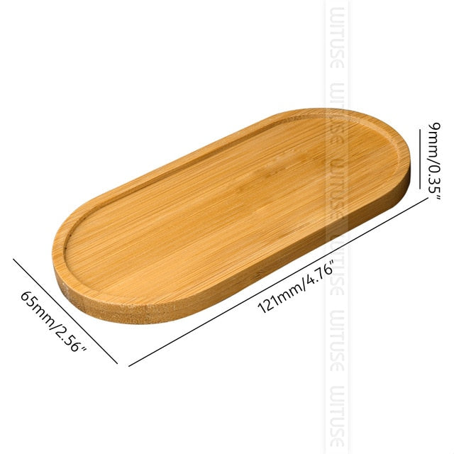 Bamboo Round Square Bowls Plates