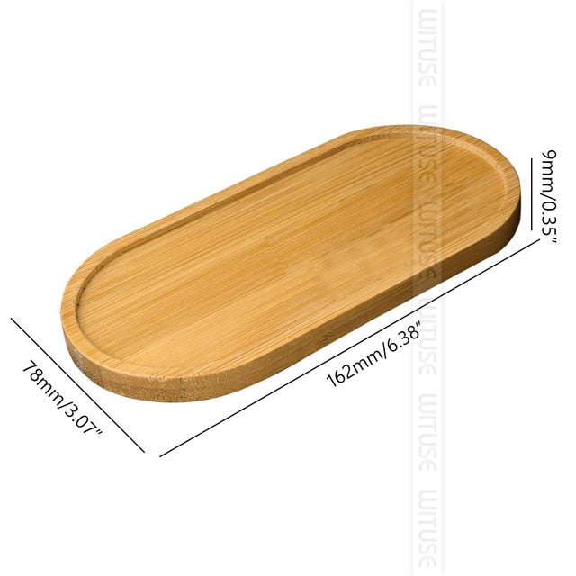 Bamboo Round Square Bowls Plates