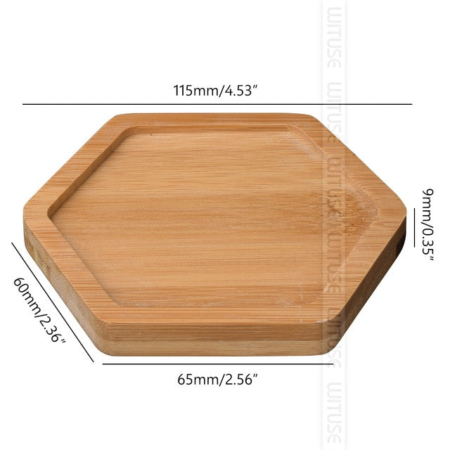 Bamboo Round Square Bowls Plates