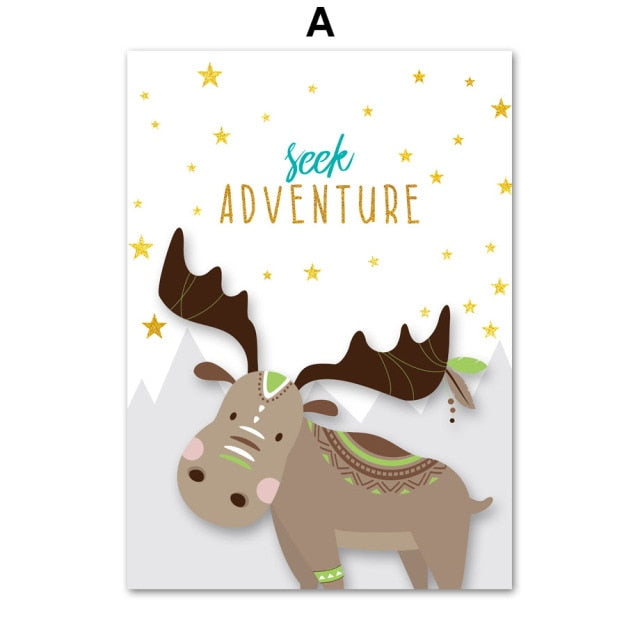 Art Canvas Painting Wall Pictures Kids Room Decor