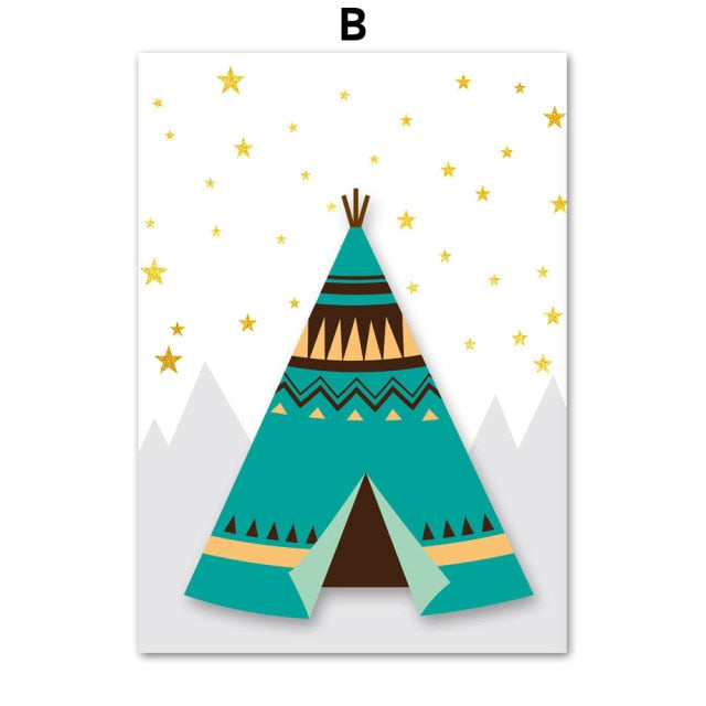 Art Canvas Painting Wall Pictures Kids Room Decor