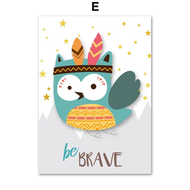 Art Canvas Painting Wall Pictures Kids Room Decor