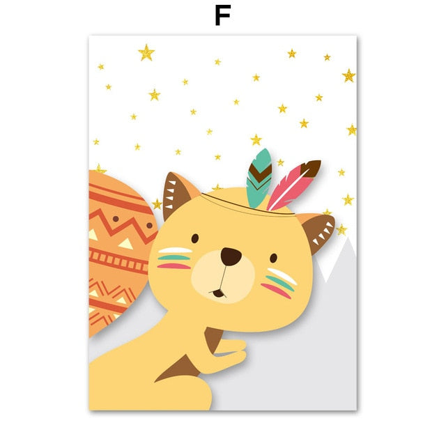 Art Canvas Painting Wall Pictures Kids Room Decor