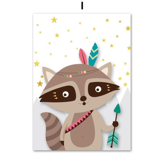 Art Canvas Painting Wall Pictures Kids Room Decor