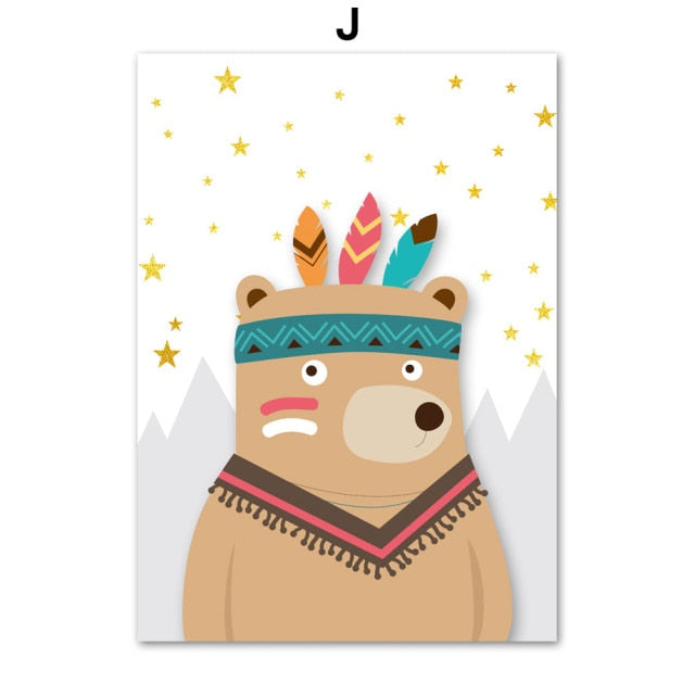 Art Canvas Painting Wall Pictures Kids Room Decor