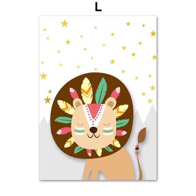 Art Canvas Painting Wall Pictures Kids Room Decor