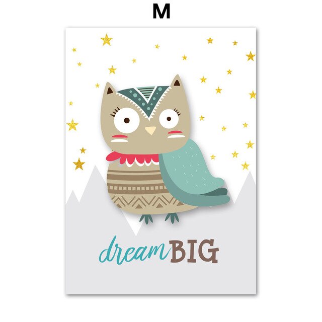 Art Canvas Painting Wall Pictures Kids Room Decor