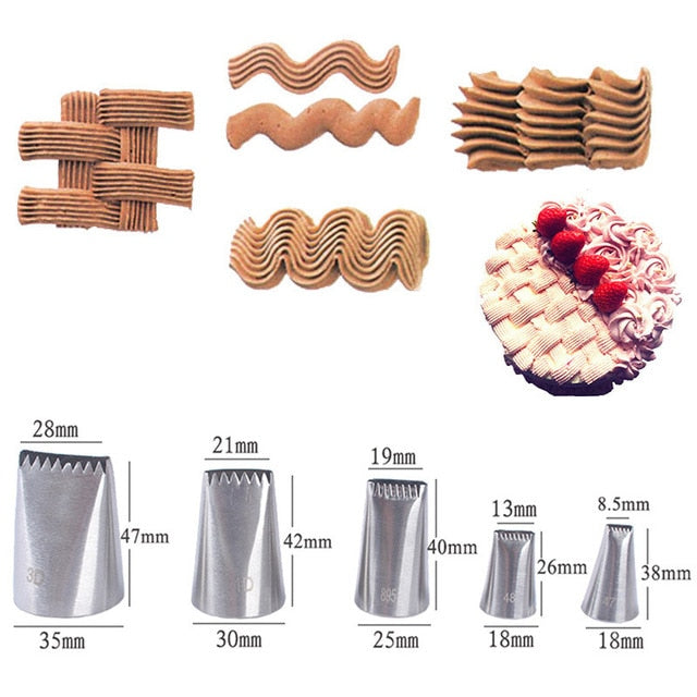 Nozzle Icing Piping Pastry