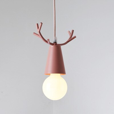 Color Antler Pendant Lights Hanging Modern Lamp