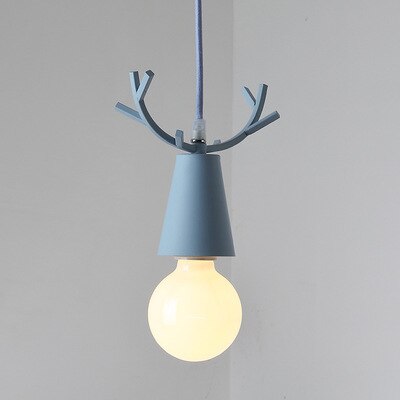 Color Antler Pendant Lights Hanging Modern Lamp