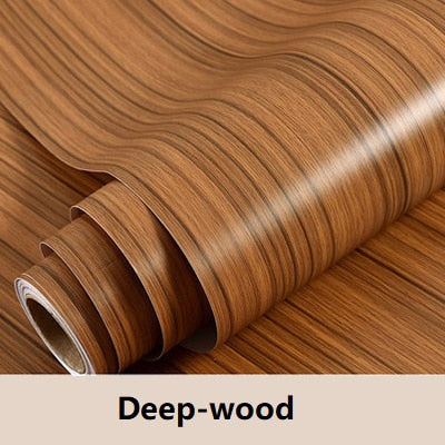 Wood Vinyl Wallpaper Roll Sticker