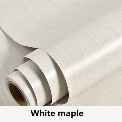 Wood Vinyl Wallpaper Roll Sticker