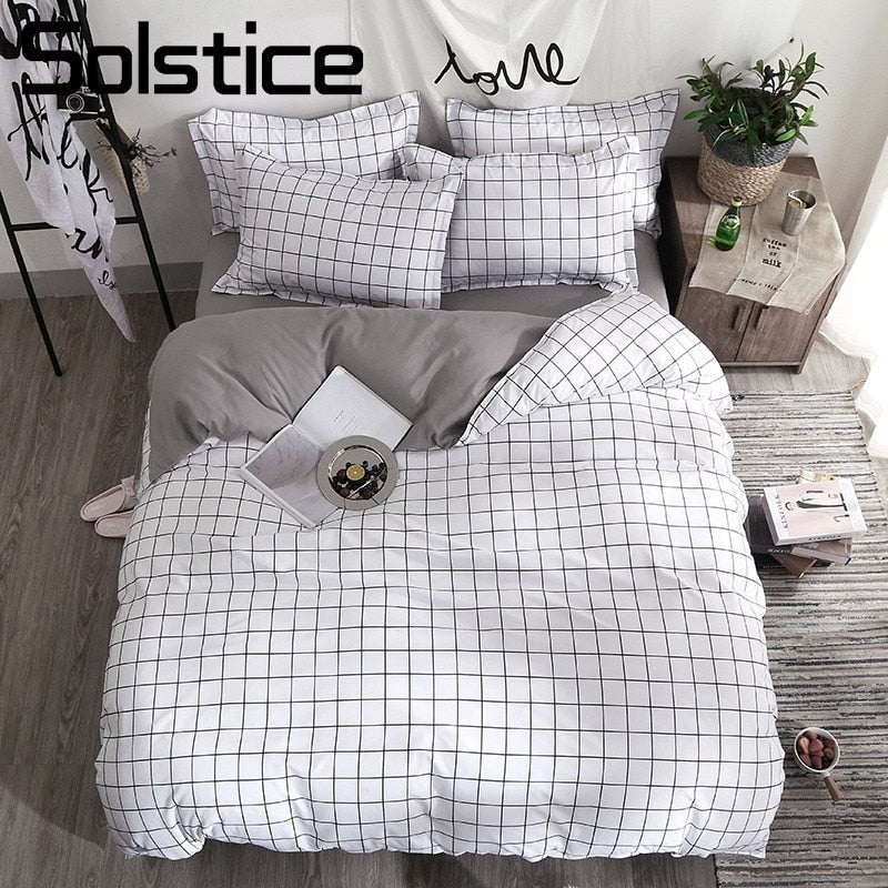 Home Textile Lattice Duvet Cover