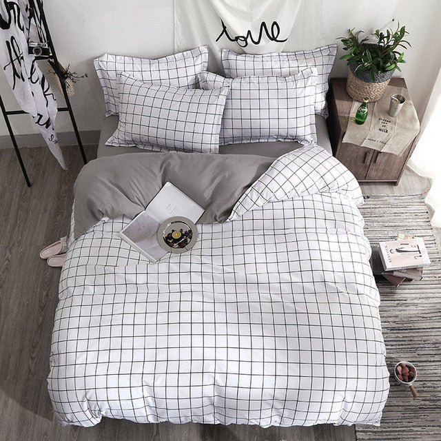 Home Textile Lattice Duvet Cover