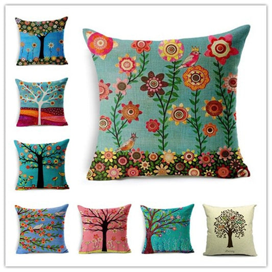 Cushion Trees Printed Home Decorative