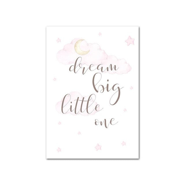 Bunny Giraffe Bear Picture Cute Wall Art