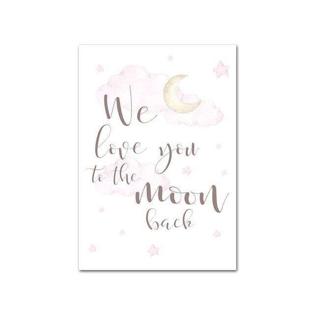 Bunny Giraffe Bear Picture Cute Wall Art