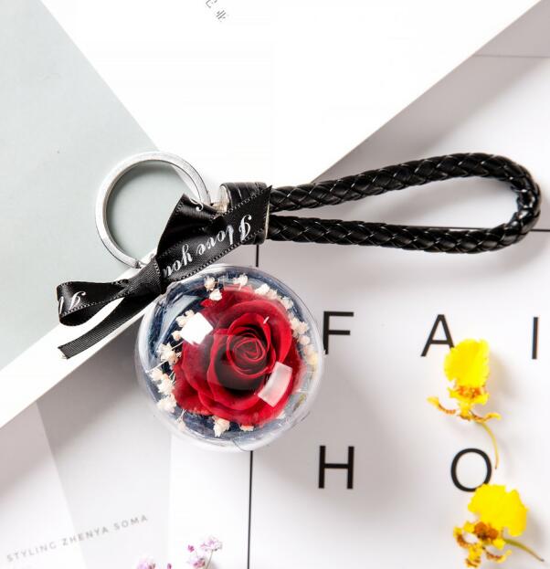 Exclusive Rose In Glass Dome With Lights