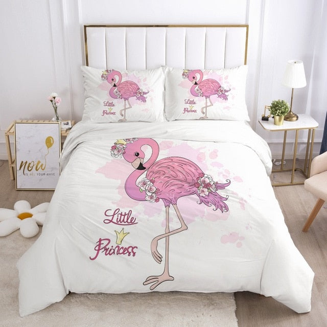 Girls Princess Cartoon Bedding Set